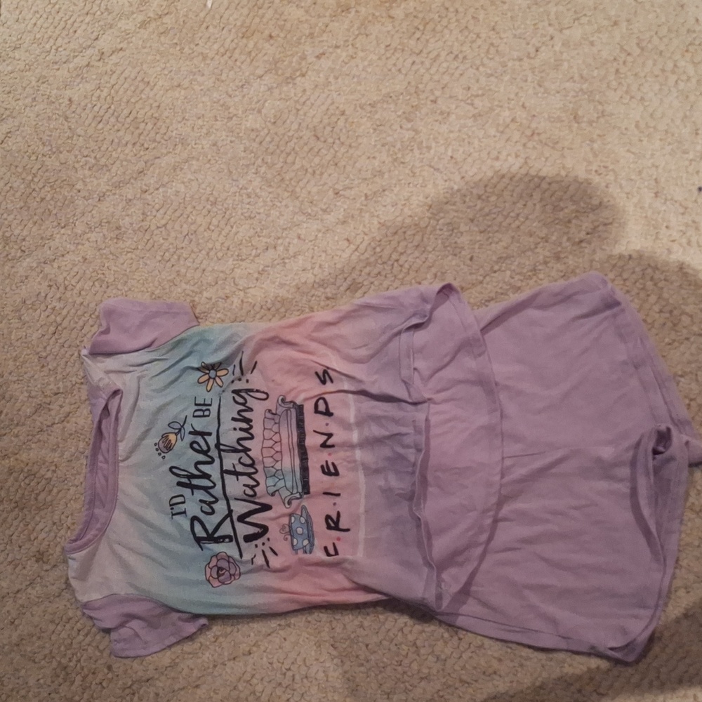 Purple Friends pajamas size 7/8 kids